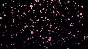 Pastel Pink Snowfall Background Animation. Winter snow flakes particles Holiday Video Background for Christmas and New Year. Snowflakes flying background, Seamless Snow flakes falling down Loop - Powered by Shutterstock - Get 15% off with code: PIKWIZARD15