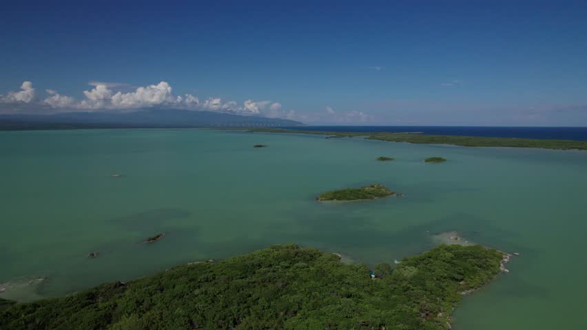 Oviedo lagoon within the Jaragua National Park in Pedernales Dominican Republic June 10, 2023