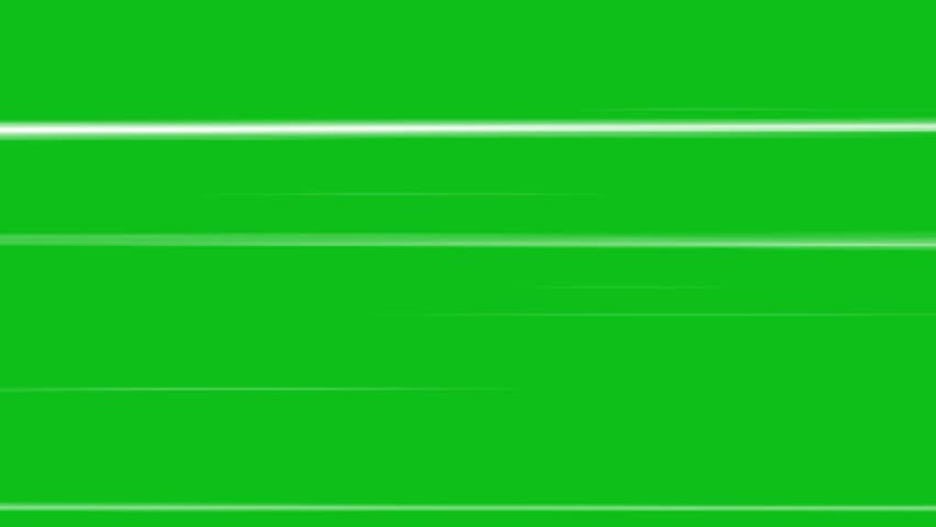 Anime Speed Line Green Screen Overlay, Action Motion Effect Green Screen Chroma Key.