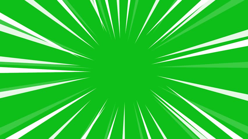 Anime Speed Line Green Screen Overlay, Speed line Action Motion Effect Green Screen Chroma Key