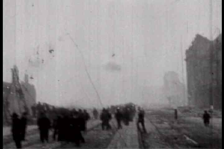 1900s - Footage from 1906 of the damage from the San Francisco earthquake.