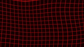 Red neon grid wave motion background, futuristic curved wireframe animation, abstract techno digital landscape with alpha channel - Powered by Shutterstock - Get 15% off with code: PIKWIZARD15