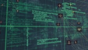 Animation of abstract shape pattern design over globes of digital icons spinning and data processing. Global networking and business technology concept - Powered by Shutterstock - Get 15% off with code: PIKWIZARD15