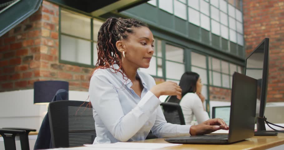 The article discusses the finding that african american businesswomen are more likely to use laptops at work than their white counterparts the study found that this is likely due to the fact that