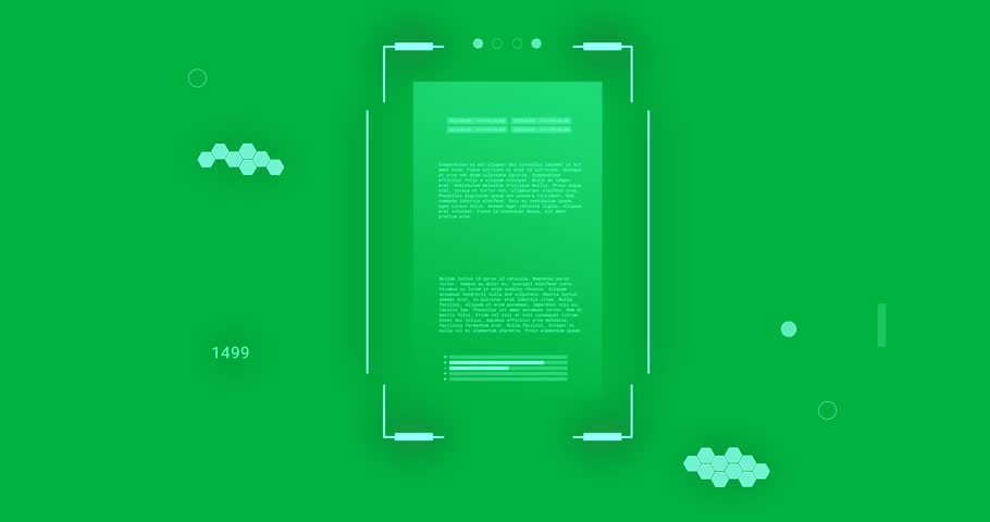 Animation of scientific data processing over transparent background. Global science, sport, computing and data processing concept digitally generated video.
