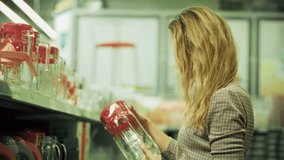 Customer In Store Market Buy Kitchen Appliance. Buyer Shopper Hypermarket Check Items. Buyer Walking Retail Shop. Household In Supermarket Shopping Choose Gift. Buyer Purchaser In Store Chooses Carafe - Powered by Shutterstock - Get 15% off with code: PIKWIZARD15