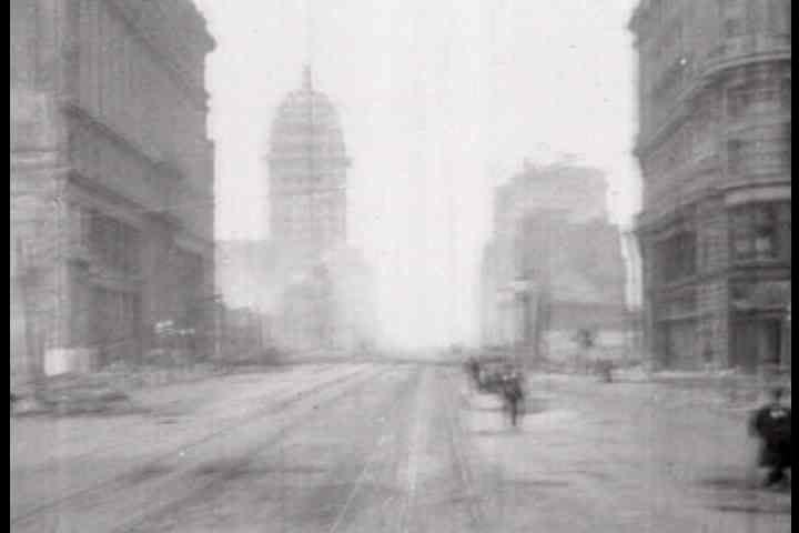 1900s - Footage from 1906 of the damage from the San Francisco earthquake.