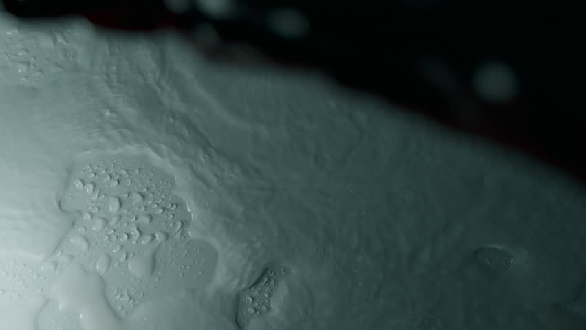 Close-Up of Killer Washing Bloody Hands in Sink or Bathtub After Murder. Bathroom Crime Scene Cleanup, Horror Thriller Blood Splatter Removal, Forensic Evidence Wash, Mystery Aftermath Footage