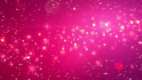 Festive Snowflake Bokeh: Red Pink Scene with Christmas Spirit - Powered by Shutterstock - Get 15% off with code: PIKWIZARD15