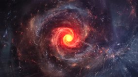 Spiral galaxy and rays in space. Rotating Nebula space animation, 4k - Powered by Shutterstock - Get 15% off with code: PIKWIZARD15