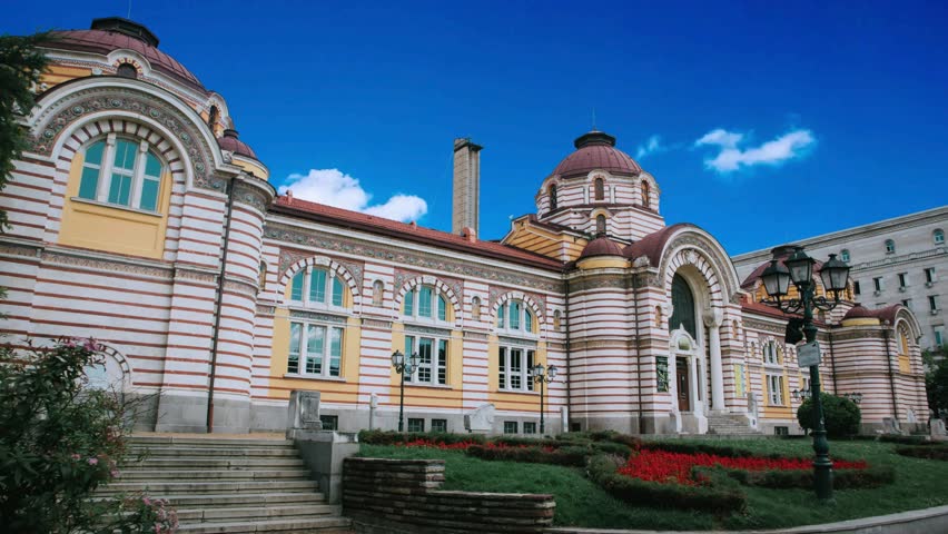 Sofia, Bulgaria  Sofia Historical Museum, former Central Mineral Baths in Sofia, Bulgaria Sofia Historical Museum, ex. Central Mineral Baths. 
 is the capital and largest city of Bulgaria.