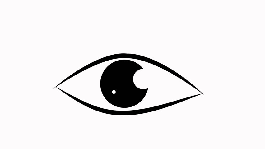 eye  icon animation  simple flat