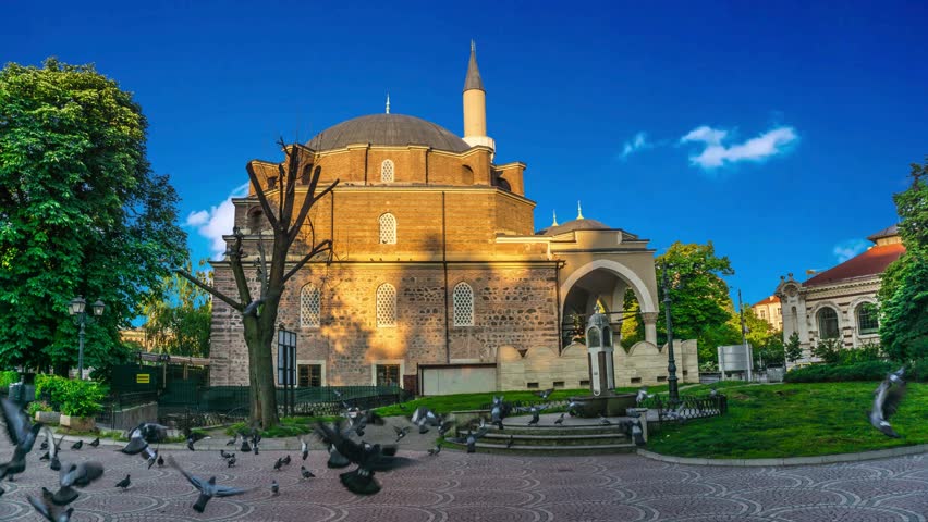 Banya Bashi Mosque, the only active mosque in Sofia, Bulgaria. Landmark mosque in the city center of Sofia, BulgariaBanya Bashi  in Sofia. BulgariaBanya Bashi Mosque in Sofia, Bulgaria