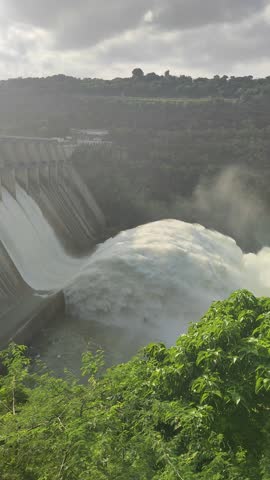 water storage project flowing beutiful    4k footage 