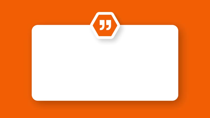 Quote Box or message box Animation, Bold Speech Bubble or message pop up Overlay, Lower Thirds, Titles, and Inspirational Message Overlays