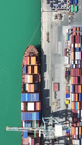 Port Of Valencia At Valencia In Valencian Community Spain. Freight Ship Scene. Maritime Transportation. Port Of Valencia At Spain. Exchange Landscape. Trade Market Scenery.