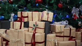 A Christmas tree with sparkling lights - Powered by Shutterstock - Get 15% off with code: PIKWIZARD15