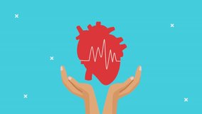 Celebrate World Heart Day with a realistic heart organ design symbolizing cardiovascular health, care, and awareness for protecting the most vital organ — the heart — around the world. - Powered by Shutterstock - Get 15% off with code: PIKWIZARD15