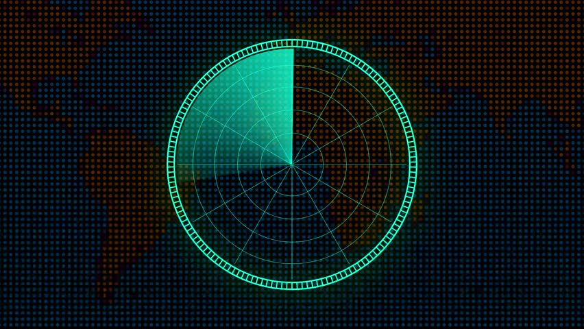 Radar icon a black color abstract ,Digital technology world map, different information showing radar screen - Powered by Shutterstock - Get 15% off with code: PIKWIZARD15