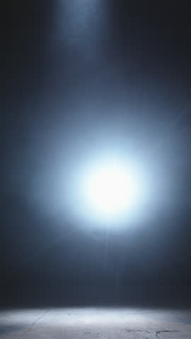 Ballerina Jumping in Spotlight of Cold Blue Light Representing Strength Focus and Determination Abstract Concept of Personal Growth Discipline and Emotional Balance in Performance Art