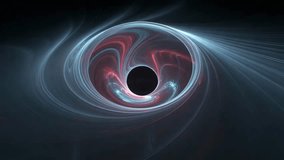 Black hole simulation animation of spacetime vortex gravitational singularity event horizon silhouette - Powered by Shutterstock - Get 15% off with code: PIKWIZARD15