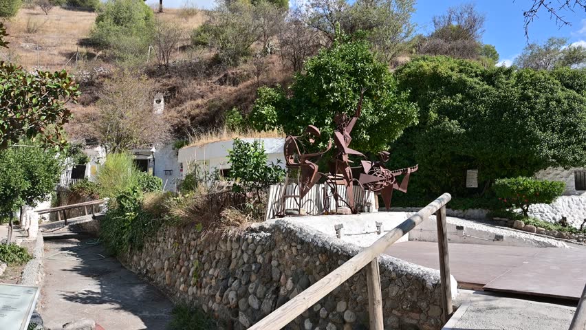 Walk through the Cuevas del Sacromonte Museum in Granada, Spain