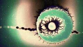 Experience the mesmerizing dance of a microscopic cell as it pulsates, divides, and grows. Featuring vibrant, fluid movements and organic patterns, this dynamic footage is perfect for scientific, abst - Powered by Shutterstock - Get 15% off with code: PIKWIZARD15