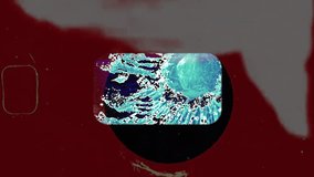 Captivating abstract art background featuring vintage film damage, digital noise, and colorful glitch effects. Perfect for experimental, retro, or technology-themed projects. - Powered by Shutterstock - Get 15% off with code: PIKWIZARD15