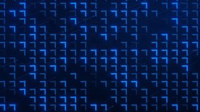 Abstract Blue Digital Grid Background With Pulsating Geometric Shapes, Abstract Blue Digital Grid Background With Glowing Geometric Shapes And Light Streaks. Futuristic Technology, Data Flow, And - Powered by Shutterstock - Get 15% off with code: PIKWIZARD15