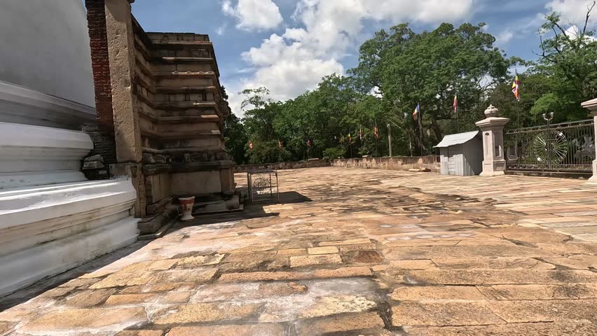 Wahalkada of a Sri Lankan Stupa