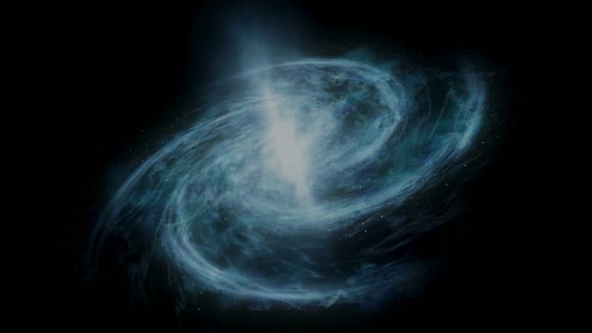 Swirling blue nebula against a dark backdrop, evoking a sense of cosmic wonder and exploration. "Lunar Voyage" text overlay adds a narrative element. 