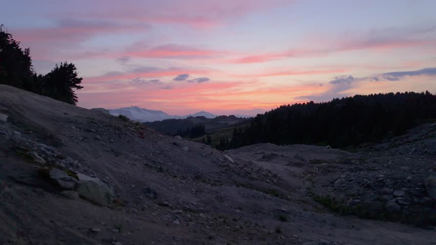 Vibrant Sunset Paints the Sky Over Whistler