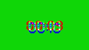 High-energy 10-second digital countdown animation with glitch distortion on a vivid green background. Designed for video intros, tech-style transitions, live streams, and futuristic countdown scenes.  - Powered by Shutterstock - Get 15% off with code: PIKWIZARD15