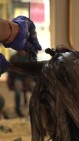 Hair Colour Brush Used During Salon Treatment