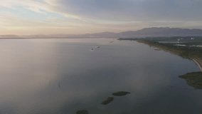 Aerial View of Lake at Sunset - Powered by Shutterstock - Get 15% off with code: PIKWIZARD15