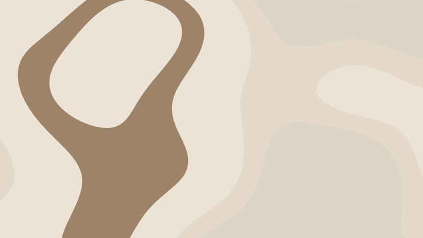 Beige gentle curve background design creates a soothing aesthetic. Its gradient shifts smoothly between pale tones, ideal for adding depth to any design. A versatile animated background.