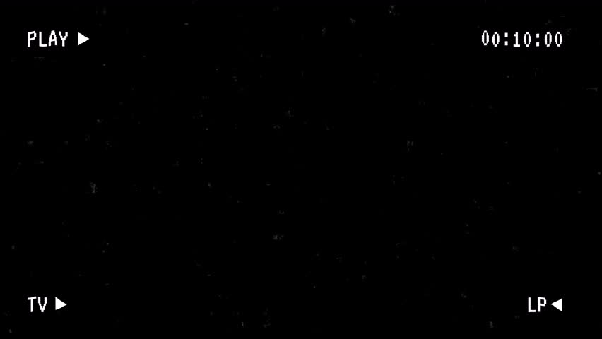 10 Seconds Old Play VHS tape playing with noises from an analog TV. Noise Dust Scratches Cinematic Film Grain Effect 4k Alpha Channel.