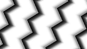 Abstract Halftone Zigzag Pattern.  A animation of a black and white zigzag pattern with a modern halftone dot effect. Perfect for stylish, minimalist backgrounds. - Powered by Shutterstock - Get 15% off with code: PIKWIZARD15