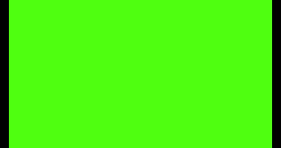 a black trash can icon is centered on a bright green screen, perfect for chroma keying.