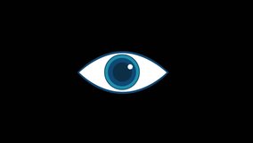 Eyes Emoji Animated. Alpha channel, transparent background. 4K resolution loop animation. Eye Blink Green Screen. Cartoon Eye Effect. Looking Around 2D. simple. chroma key. graphics motion. Loop - Powered by Shutterstock - Get 15% off with code: PIKWIZARD15