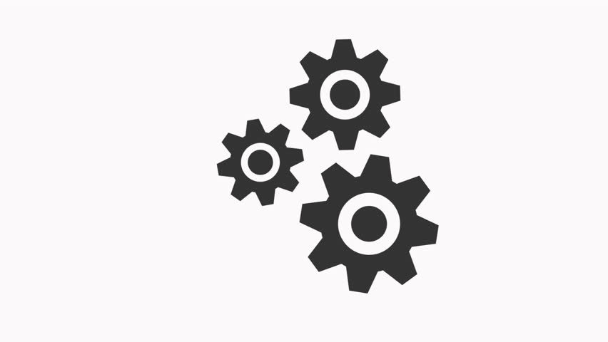  gear setting  icon animation simple  flat