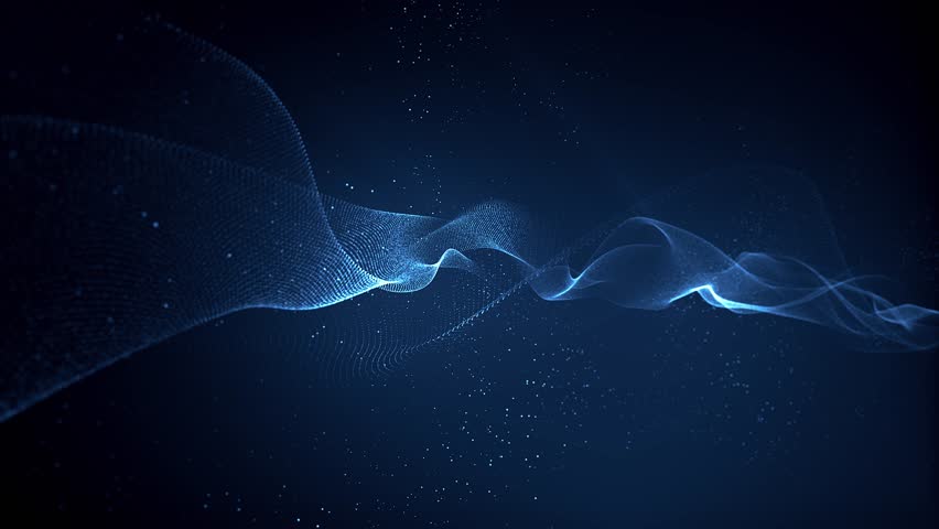 Abstract Light Flowing Particles Landscape Fx Background Loop
