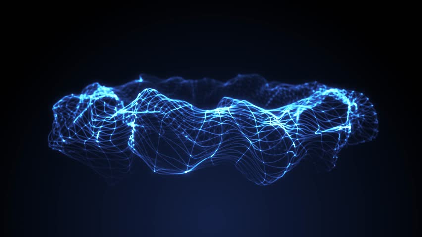 Abstract Light Flowing Particles Landscape Fx Background Loop