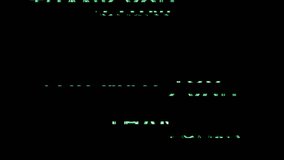 Glitch Effect Animation of Shiny Green Text Animation Displaying Thank You for Watching on Digital Screen - Powered by Shutterstock - Get 15% off with code: PIKWIZARD15