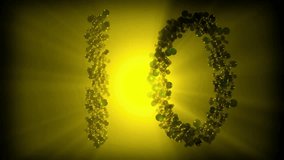 Dynamic glowing spheres in shades of green and gold create a vibrant and modern abstract design perfect for technology and innovation projects - Powered by Shutterstock - Get 15% off with code: PIKWIZARD15