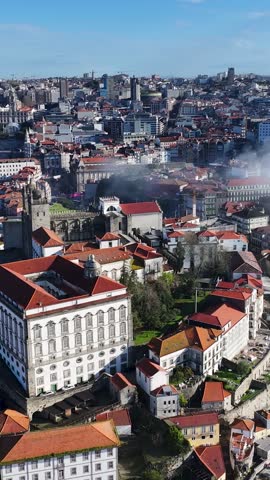 Porto Skyline At Porto In Porto District Portugal. Downtown Landscape. Cultural Heritage. Old Town Scenery. Porto Skyline In Portugal. Portugal Skyline. Travel Landscape.