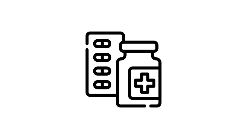 Pills and prescription bottle, depicting medication. Suitable for healthcare, pharmaceutical,blog posts, medical articles, drugstore brochures, and educational materials.