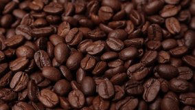 Slow motion coffee beans, brown roasted coffee bean ingredients coffee drinks  - Powered by Shutterstock - Get 15% off with code: PIKWIZARD15