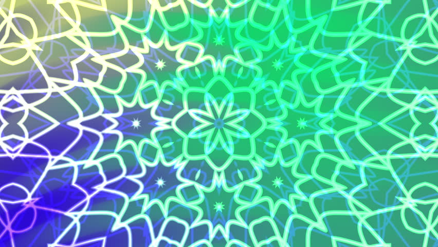 Repeating flower shapes with blue and green gradient suitable for backgrounds, patterns, or nature themed designs in various projects.