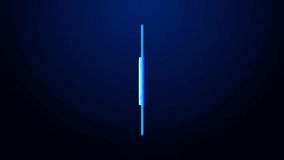 This microstock video features a futuristic digital watch rotating against a dark blue background. The watch is rendered in a glowing blue neon style, highlighting its modern design and - Powered by Shutterstock - Get 15% off with code: PIKWIZARD15